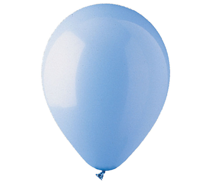 Light Blue Helium Latex Balloon